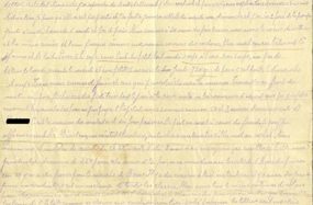 Lettre dite de «contrebande» écrite
par un interné de Bellechasse, 1927